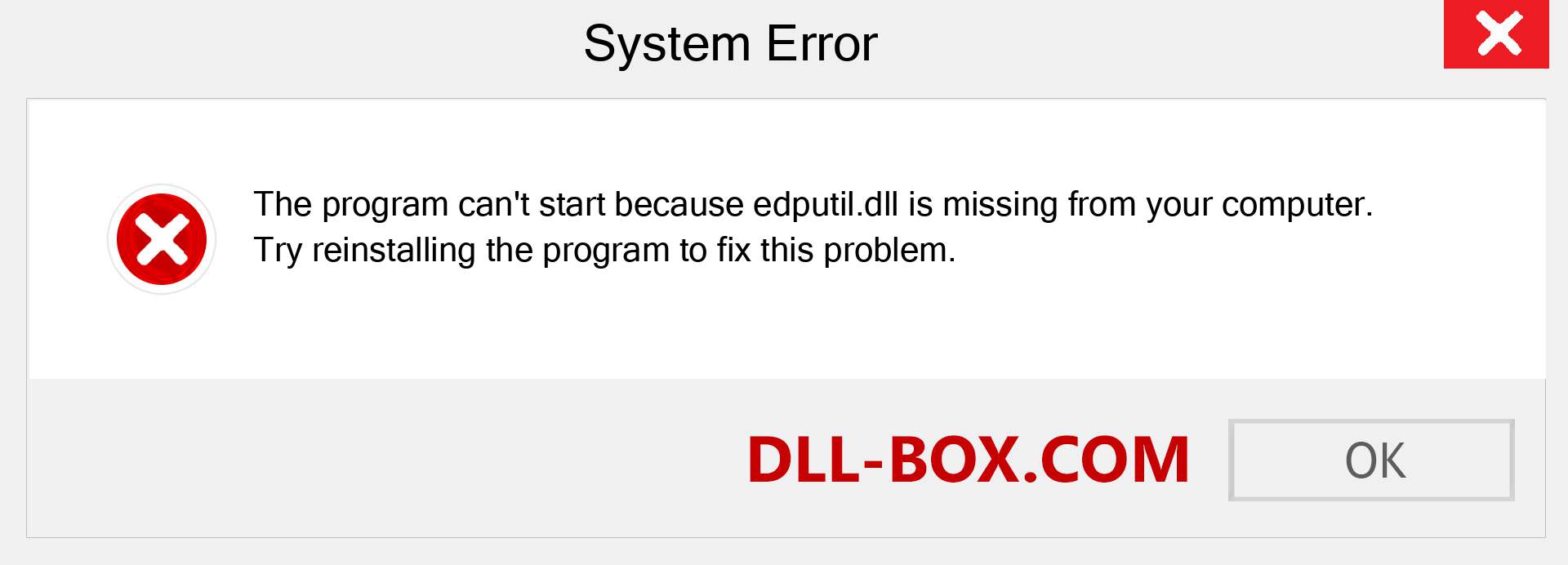  edputil.dll file is missing?. Download for Windows 7, 8, 10 - Fix  edputil dll Missing Error on Windows, photos, images